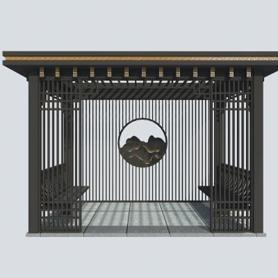 Chinese style aluminum pergola